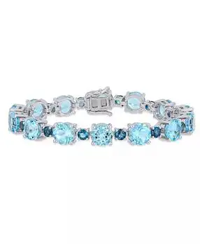 Macy's | Pink Amethyst (24-5/8 ct.t.w.) Tennis Bracelet in Sterling Silver (Also Available in Citrine)