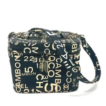 Chanel | Cotton Canvas Handbag Shoulder Bag Vanity Bag (Pre-Owned)