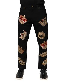 Dolce & Gabbana | Baroque Royal Men Dress Trouser Men's Pants