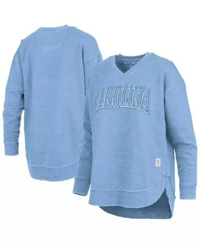 Women's Carolina Blue North Carolina Tar Heels Westin Poncho V-Neck Pullover Sweatshirt