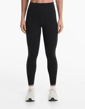 OYSHO Extra-compressive raise up 65cm ankle-length leggings in black
