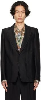 Dries Van Noten | Black Patch Pocket Blazer