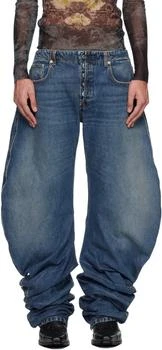 Blue Oversize Fit Jeans