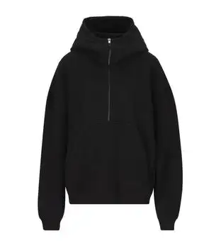 Yves Saint Laurent | Saint Laurent Zip Detailed Long-Sleeved Hoodie
