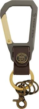 master-piece Brown Carabiner Keychain