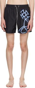 Black Line Orb Swim Shorts