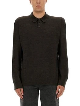 MAISON MARGIELA | Maison Margiela Straight Hem Knitted Polo Shirt