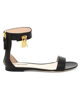 Tom Ford | Padlock Leather Sandals