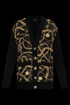 Balmain | Balmain Chain Motif Printed Cardigan