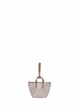 Brunello Cucinelli | BRUNELLO CUCINELLI | Light grey BC Duo micro bag with Precious Chain | Women | PZ