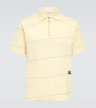 Burberry | EKD striped cotton piqué polo shirt
