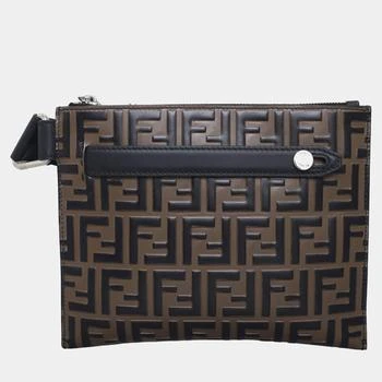 Fendi | Fendi Zucca Embossed Leather Crossbody Bag