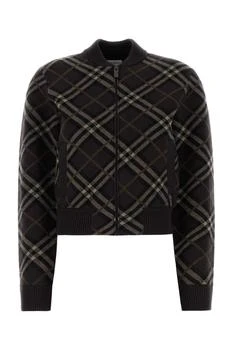 Burberry | Burberry Checked Zip-Up Bomber Jacket
