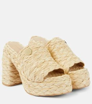 Stella McCartney | Skyla raffia-effect platform mules