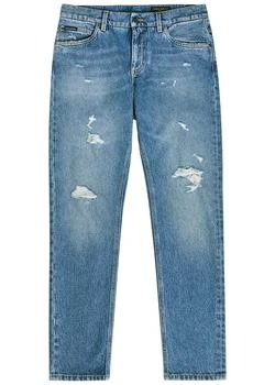Dolce & Gabbana | Distressed slim-leg jeans