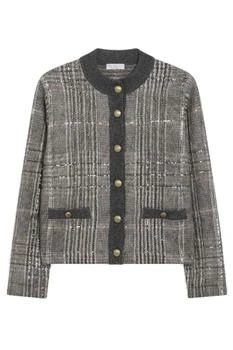 Brunello Cucinelli | Brunello Cucinelli Dazzling Checked Jacquard Cardigan