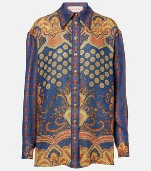 Valentino | Voyage Imaginaire VLogo linen blouse