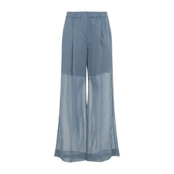 Brunello Cucinelli | Brunello Cucinelli Monili Detailed Wide Leg Trousers
