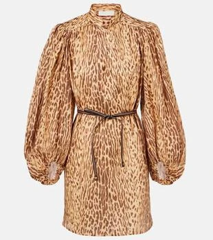 Zimmermann | Cascadian leopard-print linen tunic