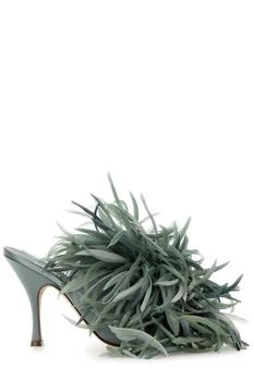 Gucci | Gucci High Heel Embellished Slide Sandals