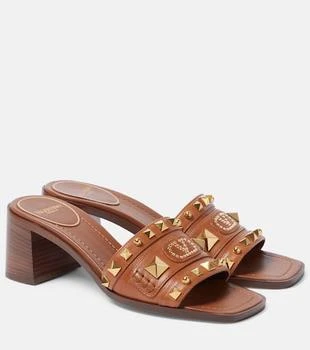 Valentino | Plaster Caster 60 studded leather mules