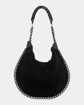 Isabel Marant | Oskan Studded Soft Suede Hobo Bag