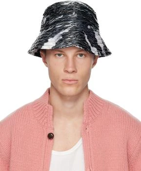 Dries Van Noten | Black Coated Bucket Hat