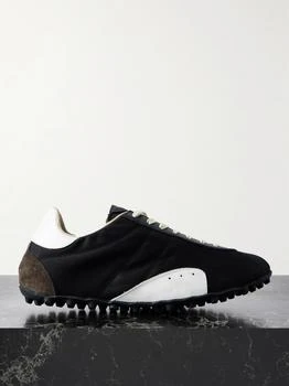 MAISON MARGIELA | Sprinter Leather And Suede-trimmed Twill Sneakers  - IT35