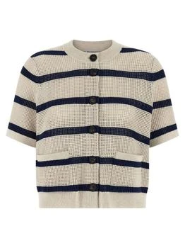 Brunello Cucinelli | Brunello Cucinelli Net Striped Cardigan