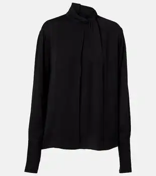 Tom Ford | Draped silk satin blouse