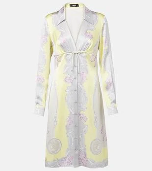 Versace | Medusa Cameo silk twill shirt dress