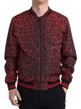 Dolce & Gabbana | Leopard Bomber Short Coat Men's Jacket