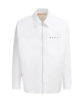 Marni | White Zip-Up Shirt