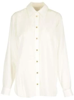 Givenchy | Givenchy Sheer Collared Button-Up Shirt