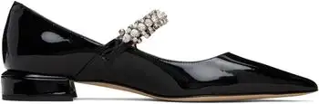 Jimmy Choo | Black Bing Pump Flats