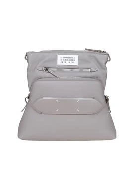 MAISON MARGIELA | Maison Margiela Logo Patch Zip-Up Shoulder Bag
