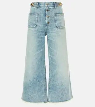 Stella McCartney | High-rise cropped flared jeans