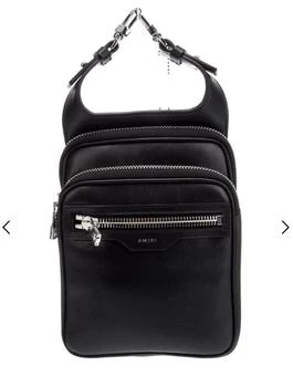 AMIRI Calf Hip Pouch- Black / Silver