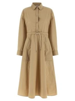 Moncler | Moncler Drawstring Waist Shirt Dress