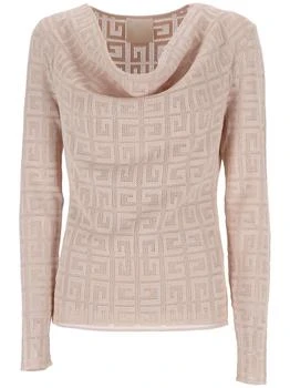 Givenchy | Givenchy 4G Jacquard Draped Sweater