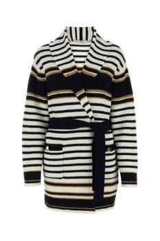 Valentino | Valentino Striped Long-Sleeved Cardi-Coat