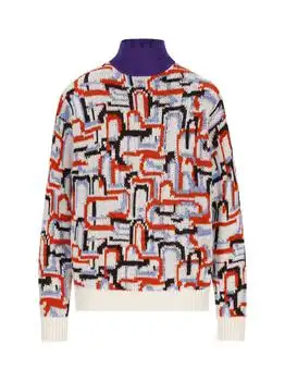 Prada | Prada Abstract Pattern High-Neck Sweater
