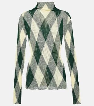 Burberry | Argyle cotton and silk sweater