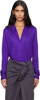 Dries Van Noten | Purple Satin Shirt