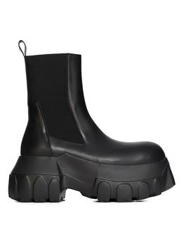 Rick Owens | Beatle Mega Tractor Leather Chelsea Boots
