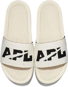 APL Men's Big Logo Techloom Slide In Pristine/black