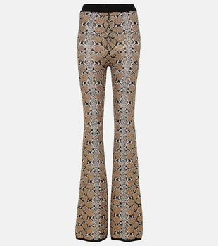 Balmain | Snake-print flared pants