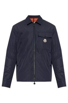 Moncler | Moncler Vigeon Logo Patch Zip-Up Jacket