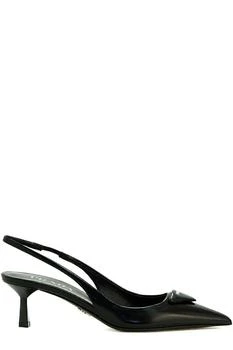 Prada | Prada Pointed-Toe Slingback Pumps