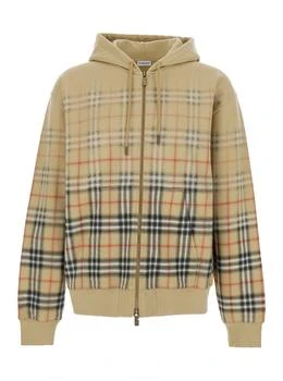 Burberry | Burberry Checked Zip-Up Jacket